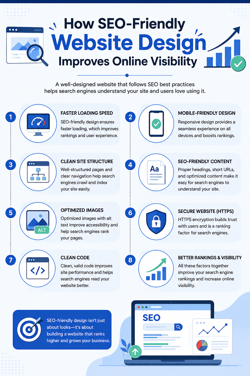 seo-friendly website design improves